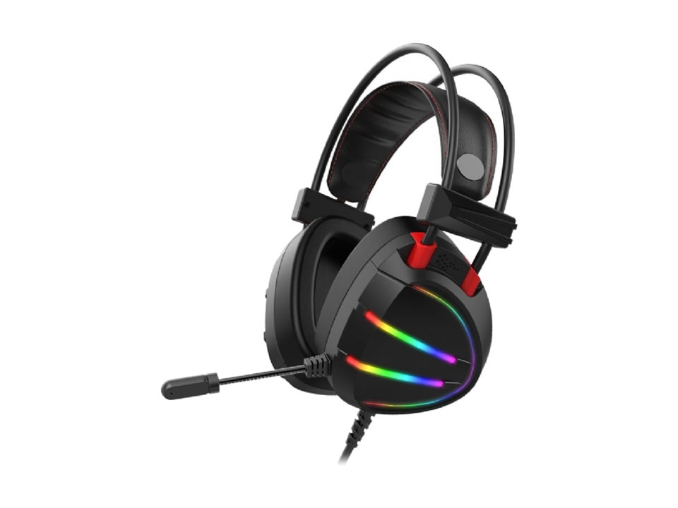 Headset Gamer USB GAMING MASTER AR70 Virtual Surround 7.1 RGB Preto (Plug USB)