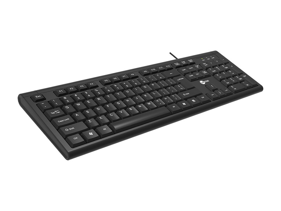 Teclado USB LENOVO LECOO KB101 Preto