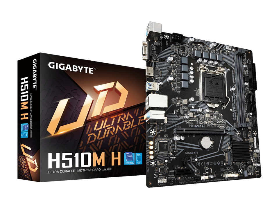 MB GIGABYTE H510M H p/ Intel LGA1200 2xDDR4/1xPCI-e/4xSATA/1xM.2