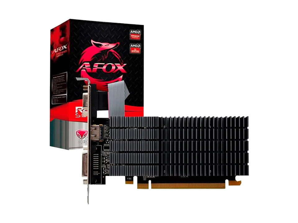 VGA PCI-e AMD Radeon R5 220 AFOX 2GB DDR3 64 bits [AFR5220-2048D3L5-V2] (VGA/DVI/HDMI) (LP)