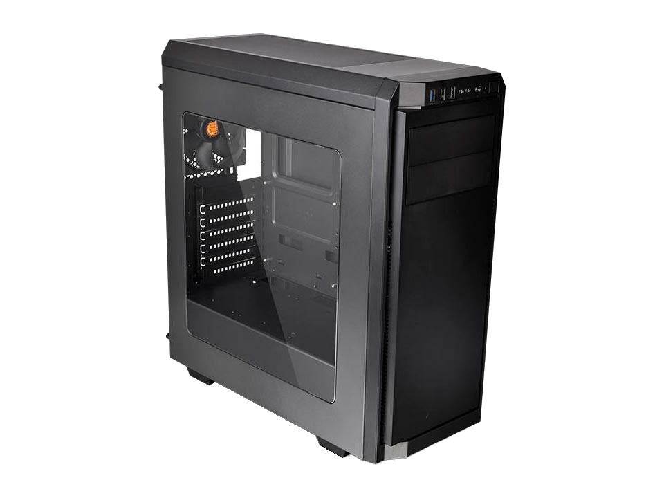 Gabinete ATX THERMALTAKE V100 [CA-1K7-00M1WN-00] - SEM FONTE (2U2/1U3/HDA/JA/2B5/FI/1F)