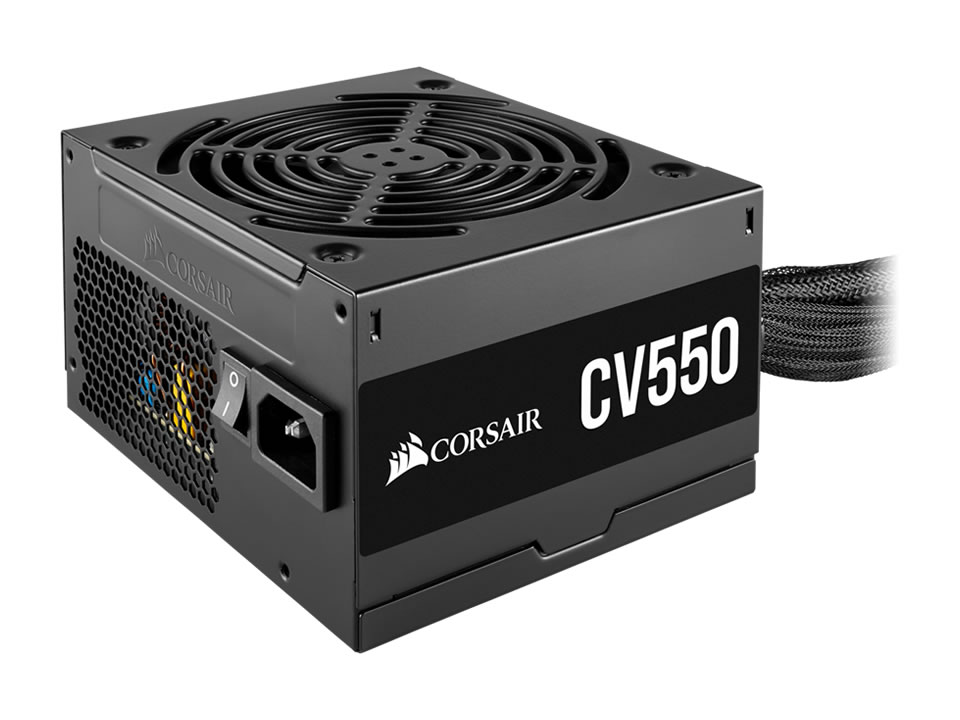 Fonte ATX CORSAIR CV550 [CP-9020210-WW] PFC Ativo / 80 Plus Bronze