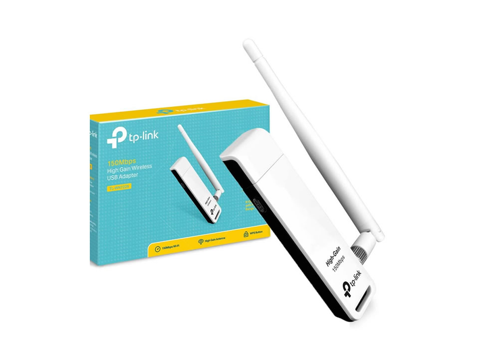 Wireless USB Adapter TP-Link TL-WN722N c/ Antena