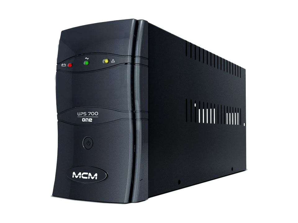 No-Break MCM UPS700 One 3.1 700VA (350W) Preto (E:Bi-Aut / S:115V / T:4)