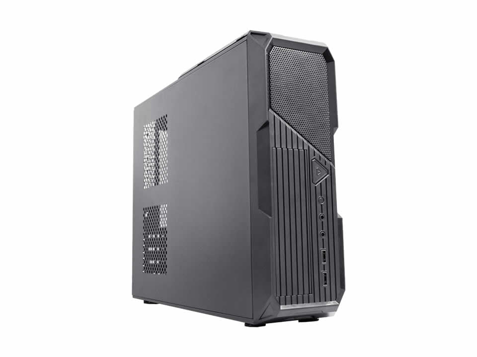 Gabinete Micro ATX K-MEX GM-102A Preto 200W Bivolt Automático (2U2/HDA/1B5/LP/SFX) c/ Cabo de Força