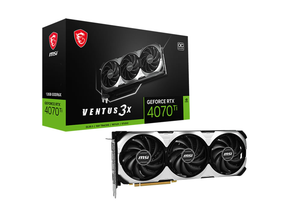 VGA PCI-e GeForce RTX4070Ti MSI Ventus 3X E OC 12GB DDR6X 192 bits [912-V513-461] (1xHDMI/3xDP)