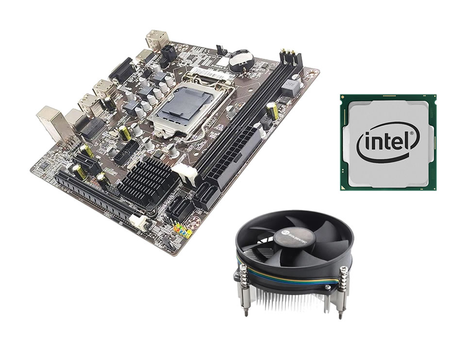 Kit Processador Intel i5-3470 + Placa-Mãe H61 + Cooler