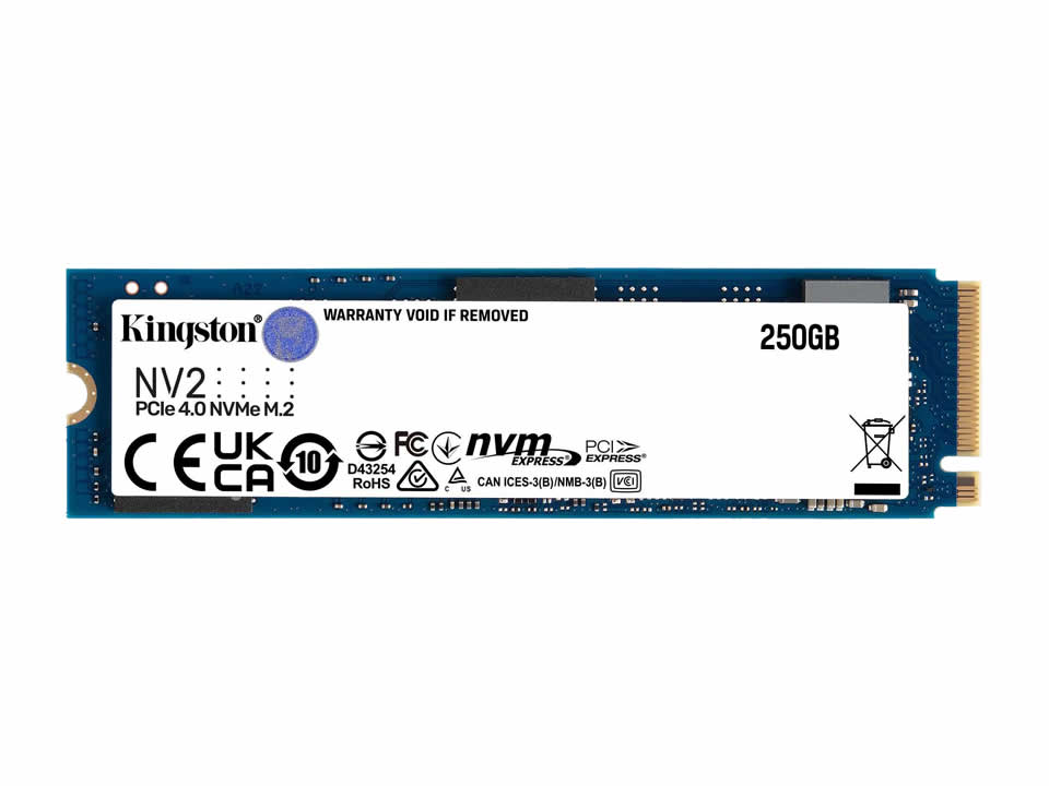 SSD KINGSTON NV2 250GB [SNV2S/250G] M.2 2280 NVMe PCIe x4 Gen4