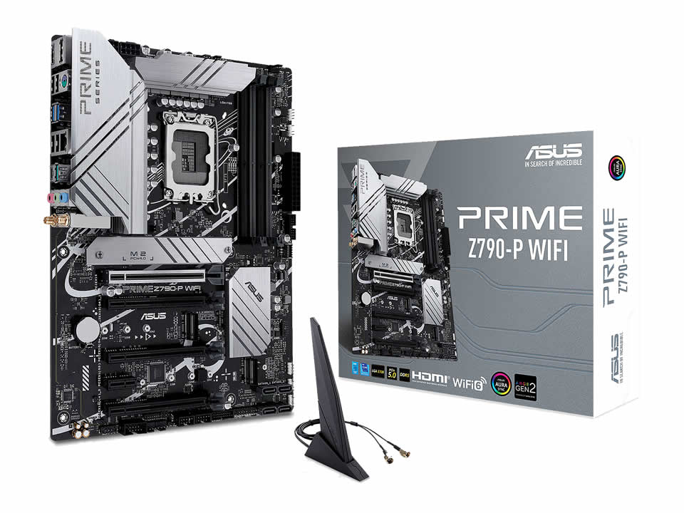 MB ASUS PRIME Z790-P WIFI p/ Intel LGA1700 4xDDR5/4xPCI-e/4xSATA/3xM.2