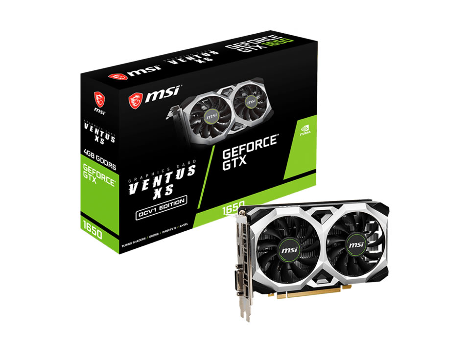 VGA PCI-e GeForce GTX1650 MSI Ventus XS OCV1 4GB DDR6 128 bits [912-V809-4264] (DVI-D/HDMI/DP)