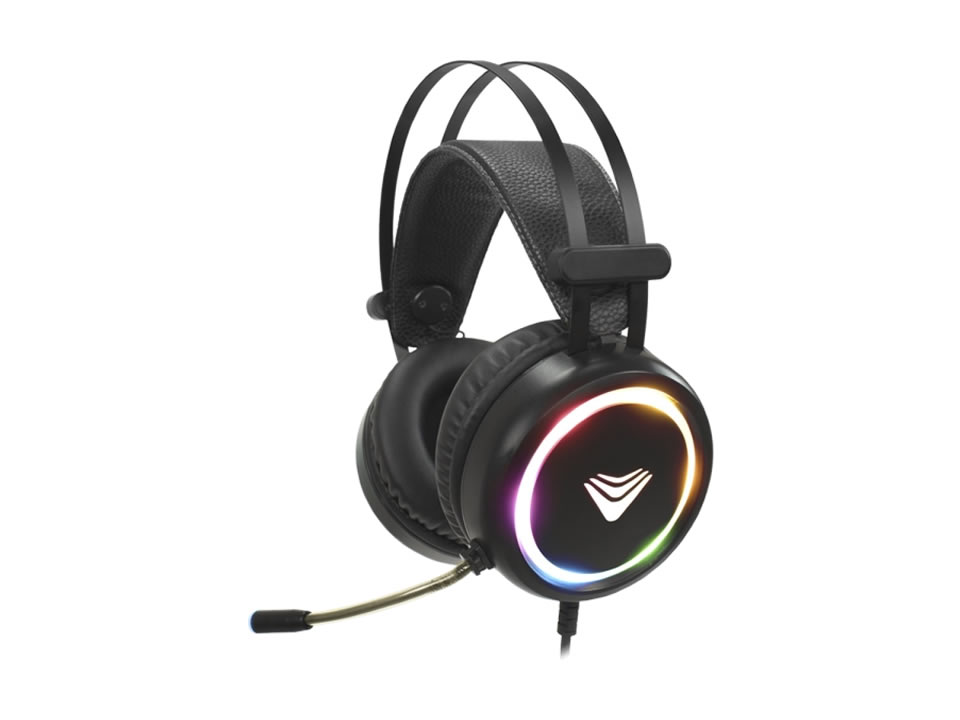 Headset Gamer USB EVUS F-13 Virtual Surround 7.1 RGB Preto (Plug USB)