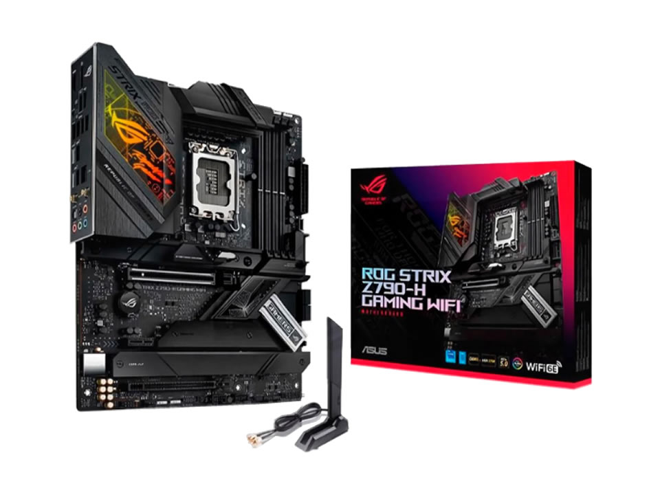 MB ASUS ROG STRIX Z790-H GAMING WIFI p/ Intel LGA1700 4xDDR5/2xPCI-e/4xSATA/4xM.2