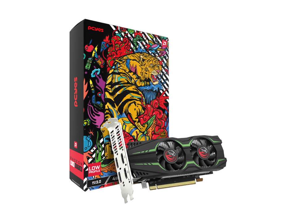 VGA PCI-e AMD Radeon RX 570 PCYES 4GB DDR5 128 bits [PVRX570LP4GBDF] (4xHDMI)