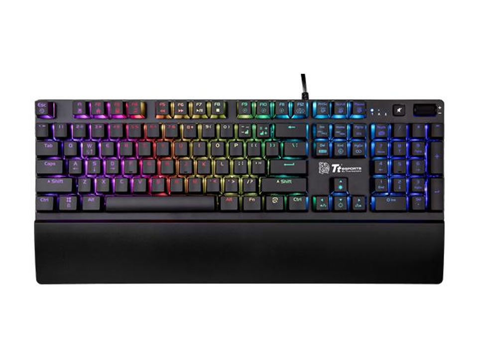 Teclado Gamer Mecânico USB THERMALTAKE Edge Pro RGB [KB-CPR-PLBRPB-01]