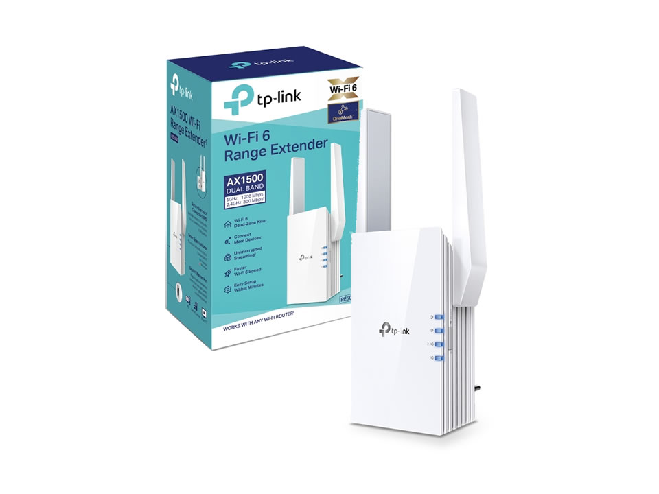 Repetidor Wireless Dual Band TP-LINK RE505X c/ 2 Antenas (WIFI/LAN)