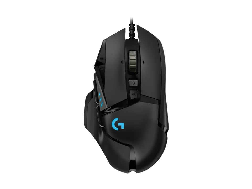 Mouse Gamer USB Óptico LOGITECH G502 HERO (25.600 DPI) Preto