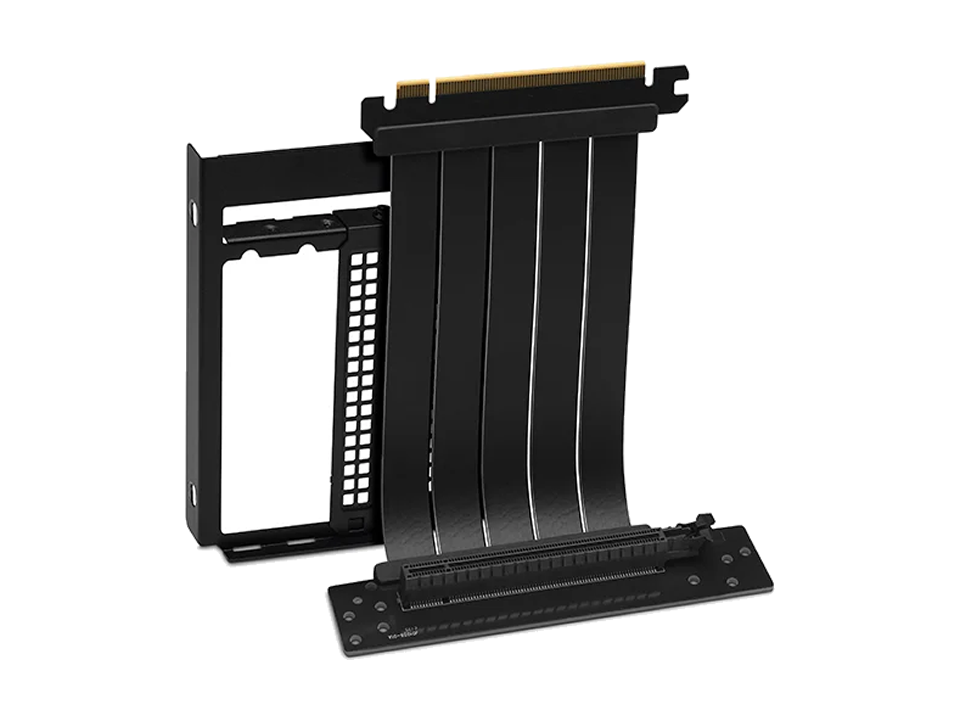 Cabo Riser PCI-e 4.0 x16 DEEPCOOL [R-Vertical-GPU-Bracket-G-1] 140mm c/ Bracket Vertical