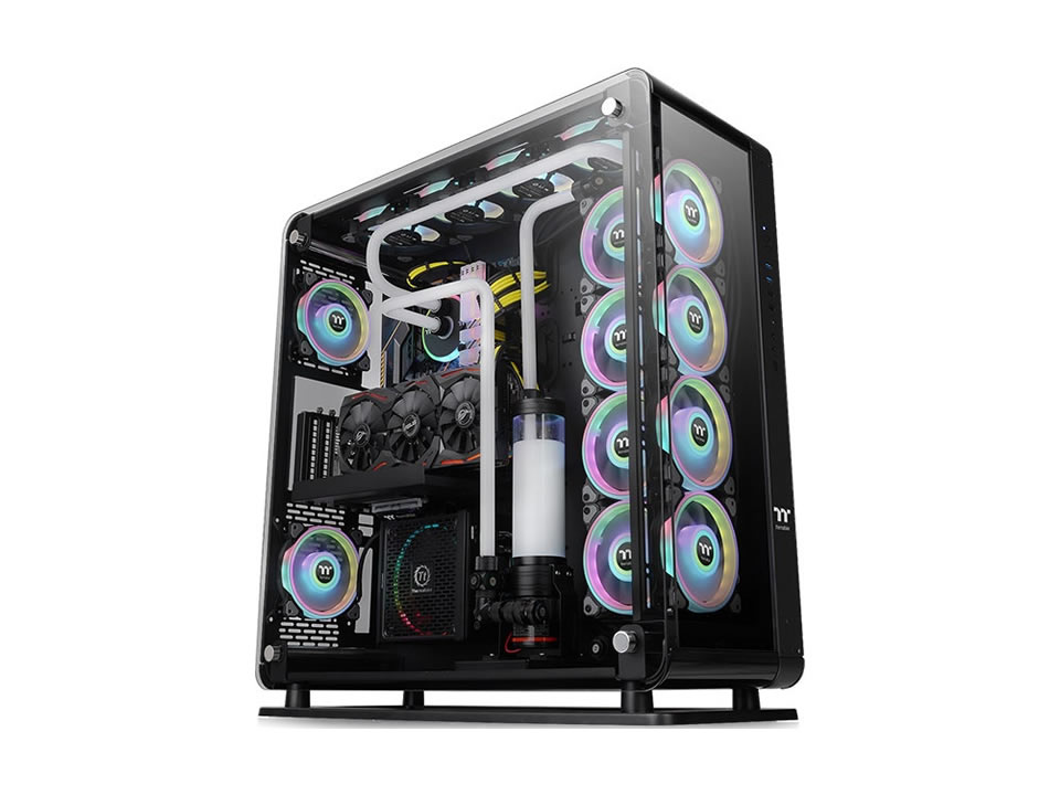 Gabinete ATX THERMALTAKE Core P8 TG [CA-1Q2-00M1WN-00] - SEM FONTE (2U2/2U3/1UC3/HDA/VT/FI) (Open Frame/Wall-Mount) c/ Cabo Riser PCI-e 3.0