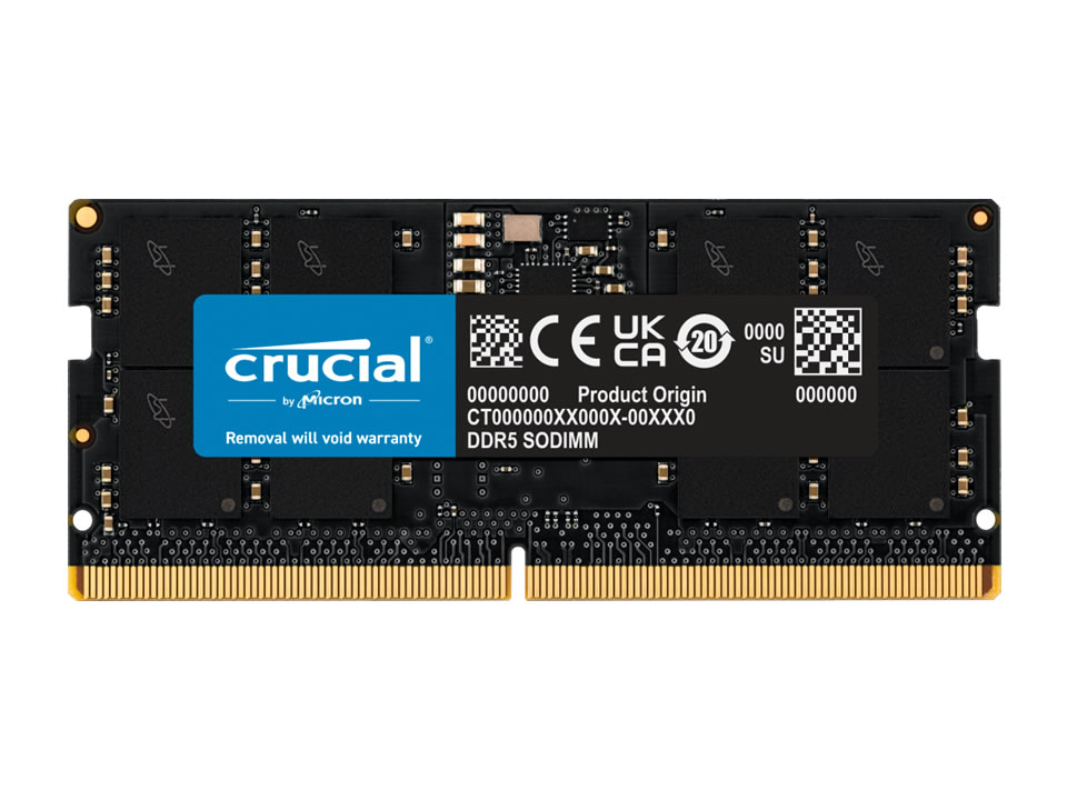 Memória NOTEBOOK 32GB DDR5 5200MHz/1.1V (PC5-41600) CRUCIAL [CT32G52C42S5]