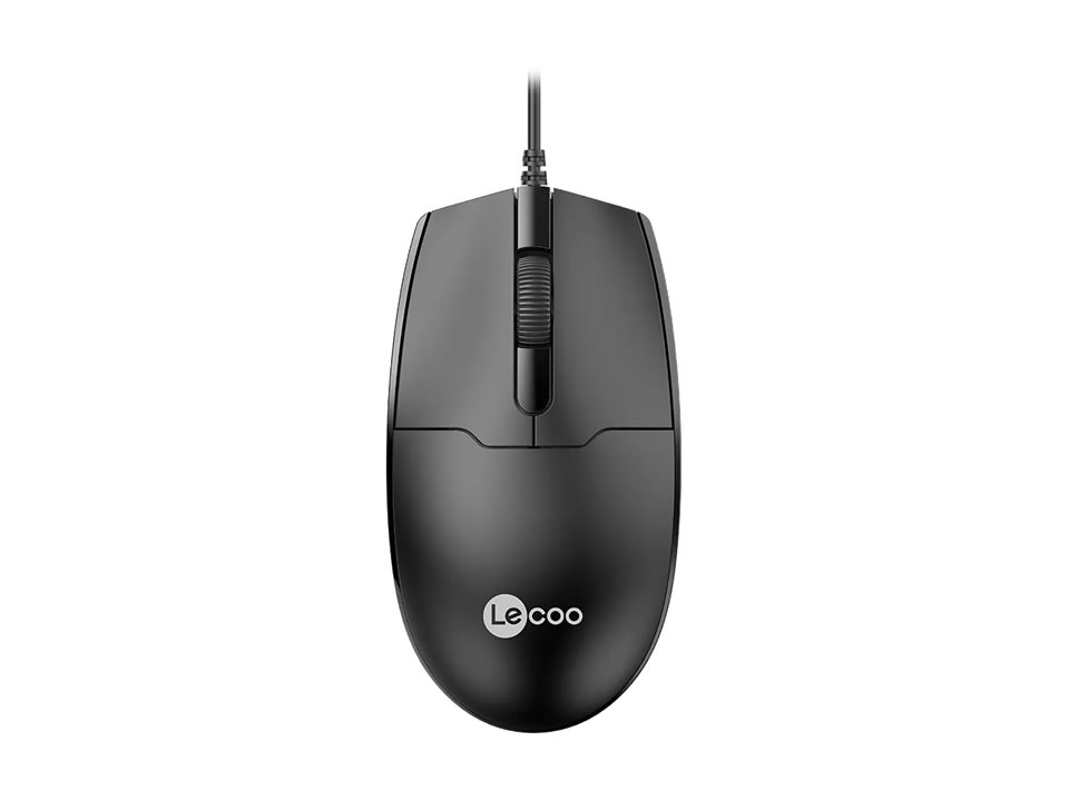 Mouse USB Óptico LENOVO LECOO MS101 (1200 DPI) Preto