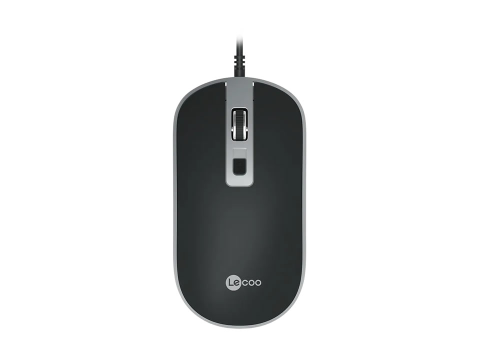 Mouse USB Óptico LENOVO LECOO MS104 (2000 DPI) Preto