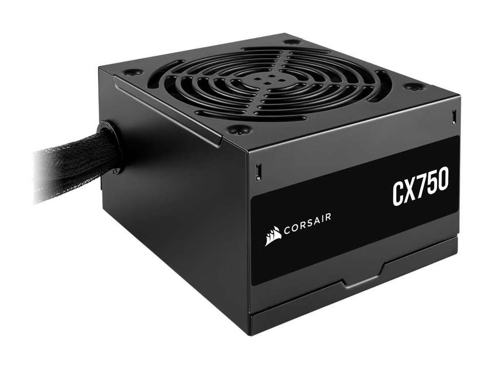 Fonte ATX CORSAIR CX750 [CP-9020279-BR] PFC Ativo / 80 Plus Bronze c/ Cabo de Força