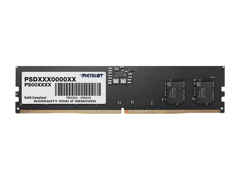 Memória 16GB DDR5 5200MHz/1.25V (PC5-41600) PATRIOT Signature Series [PSD516G520081]