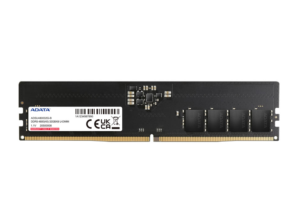 Memória 8GB DDR5 4800MHz/1.1V (PC5-38400) ADATA [AD5U48008G-S]