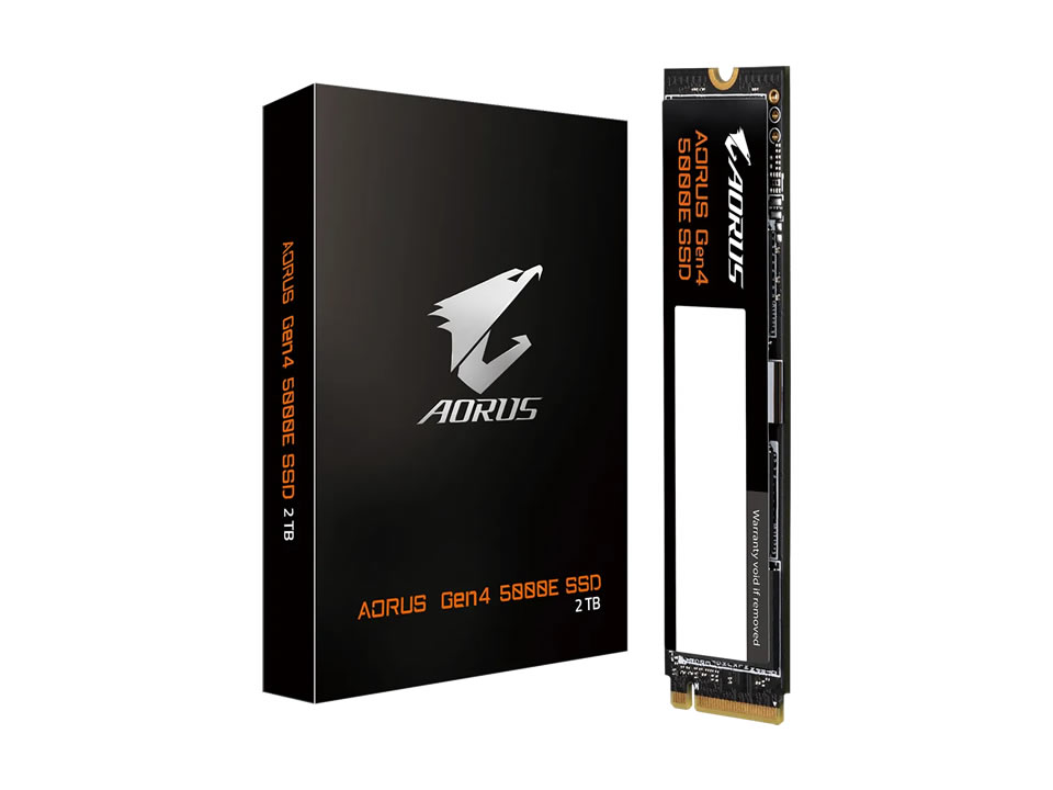 SSD GIGABYTE AORUS Gen4 5000E 2TB [AG450E2TB-G] M.2 2280 NVMe PCIe x4 Gen4