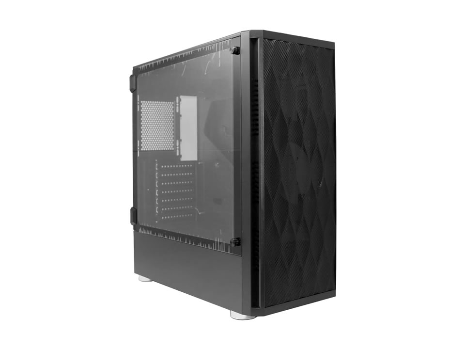 Gabinete ATX BLUECASE BG-025 Preto [BG025GCASE] - SEM FONTE (2U2/1U3/HDA/VT/FI/0F)