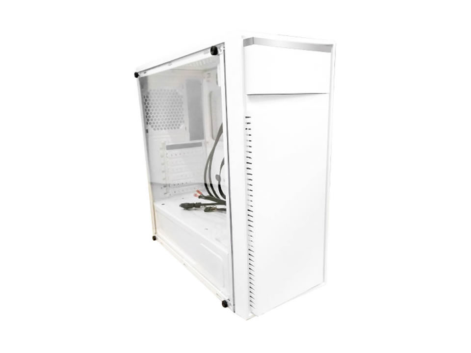 Gabinete ATX BLUECASE BG-015 Branco [BG015WGCASE] - SEM FONTE (2U2/1U3/HDA/TA/FI/0F)