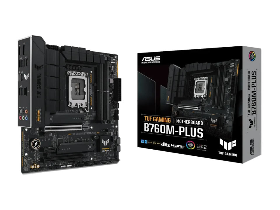 MB ASUS TUF GAMING B760M-PLUS II p/ Intel LGA1700 4xDDR5/1xPCI-e/4xSATA/3xM.2