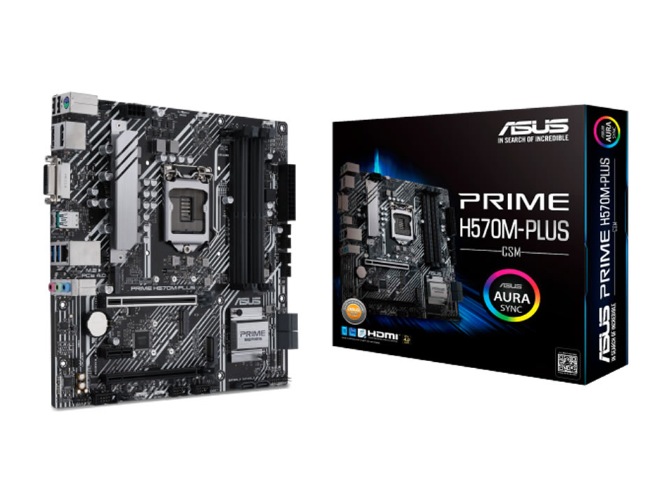 MB ASUS PRIME H570M-PLUS CSM p/ Intel LGA1200 4xDDR4/2xPCI-e/6xSATA/2xM.2