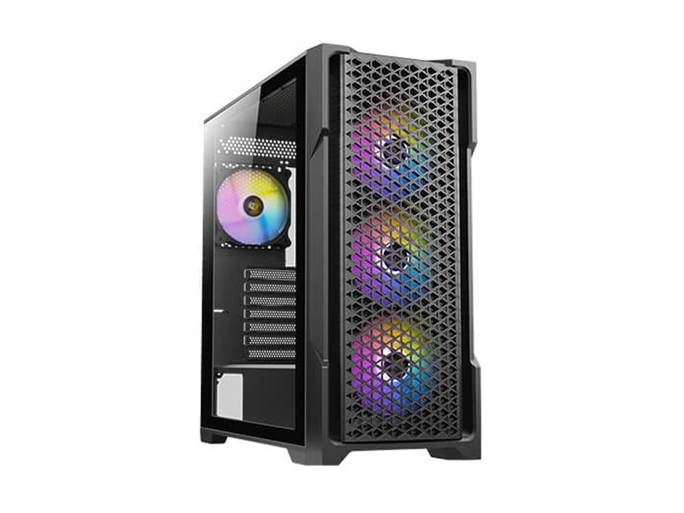 Gabinete ATX ANTEC AX90 Preto - SEM FONTE (2U2/1U3/HDAP3/VT/FI/4F)