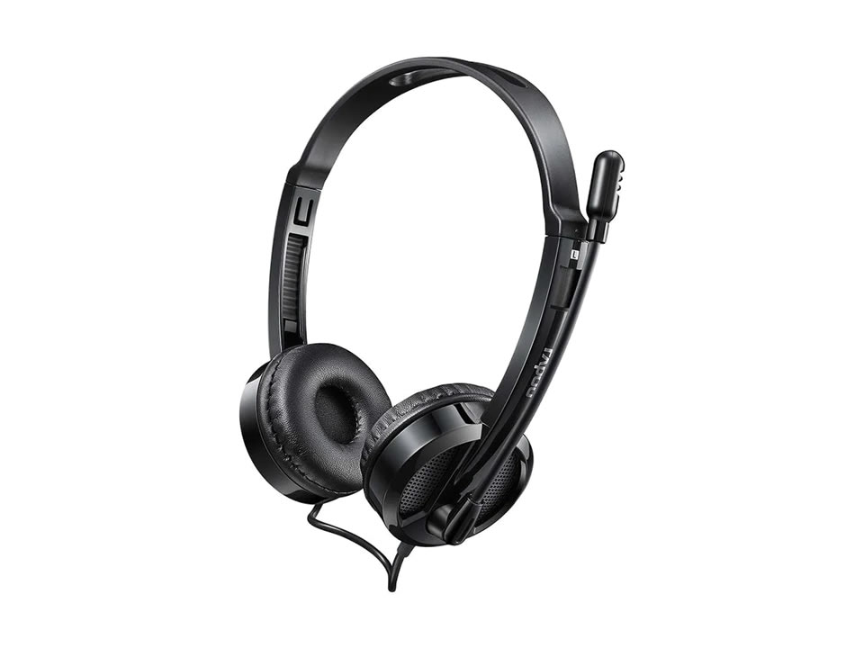 Headset RAPOO H120 [RA020] Preto (Plug USB)