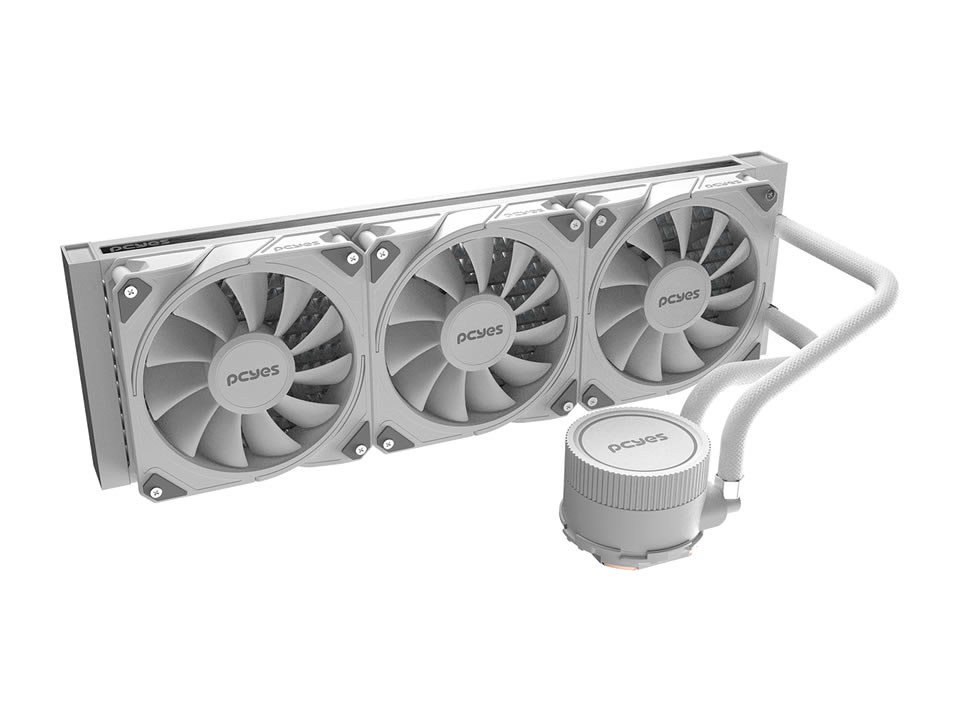 Water Cooler p/ Intel/AMD PCYES Sangue Frio III White Ghost 360mm [WCSF3360WGBR] (350W TDP) (115X/1200/1700/20XX/AM4/AM5/TR4)