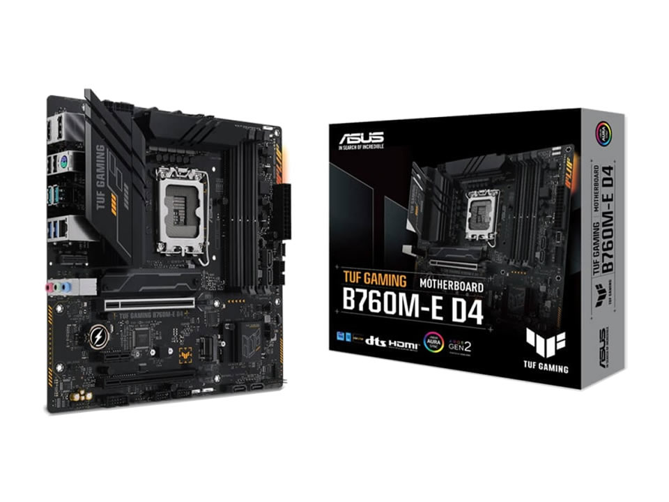 MB ASUS TUF GAMING B760M-E D4 p/ Intel LGA1700 4xDDR4/2xPCI-e/4xSATA/2xM.2