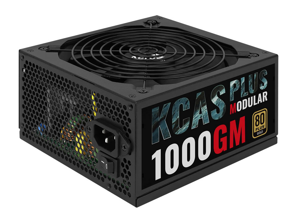 Fonte ATX AEROCOOL KCAS PLUS 1000GM PFC Ativo / Modular / 80 Plus Gold