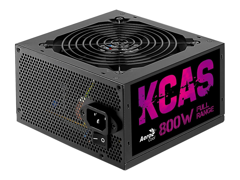 Fonte ATX AEROCOOL KCAS 800W PFC Ativo / 80 Plus Bronze