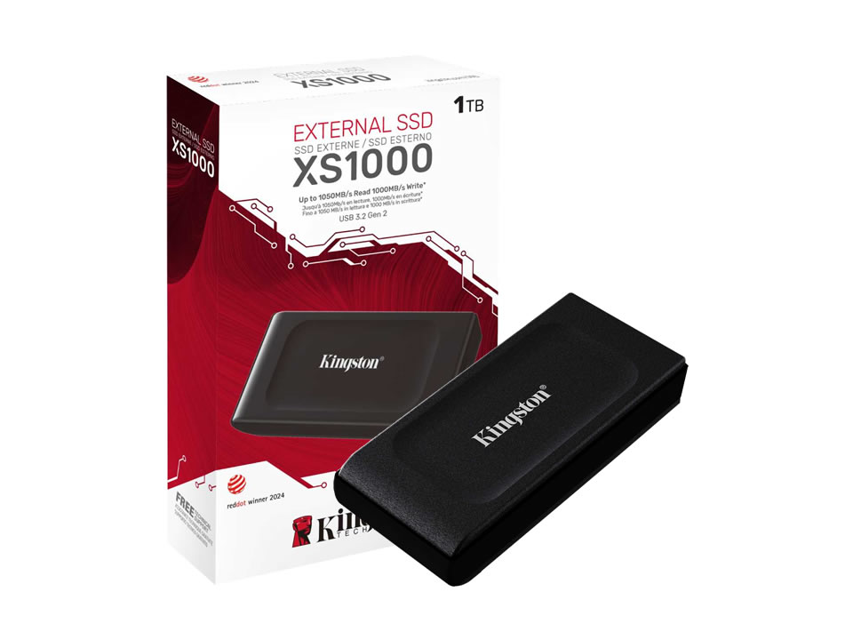 SSD Externo USB KINGSTON XS1000 1.0TB [SXS1000/1000G] Preto