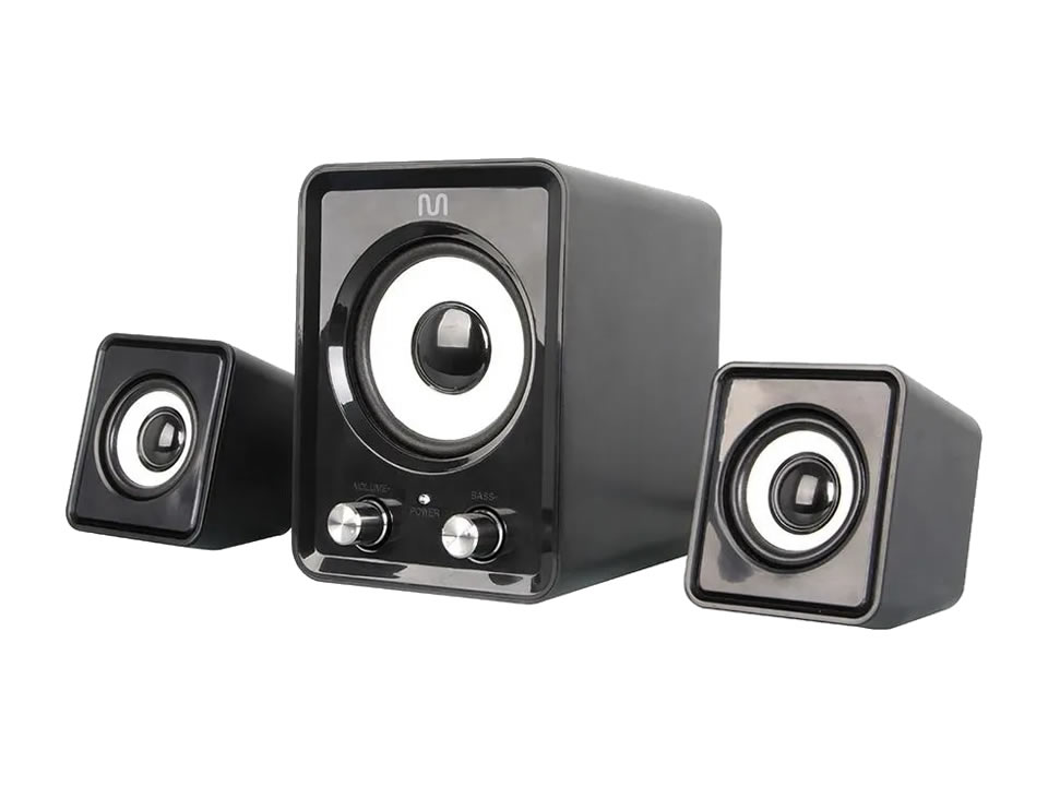 Caixa de Som 2.1 USB MULTI CX1000 [SP172] Preta (14W RMS)