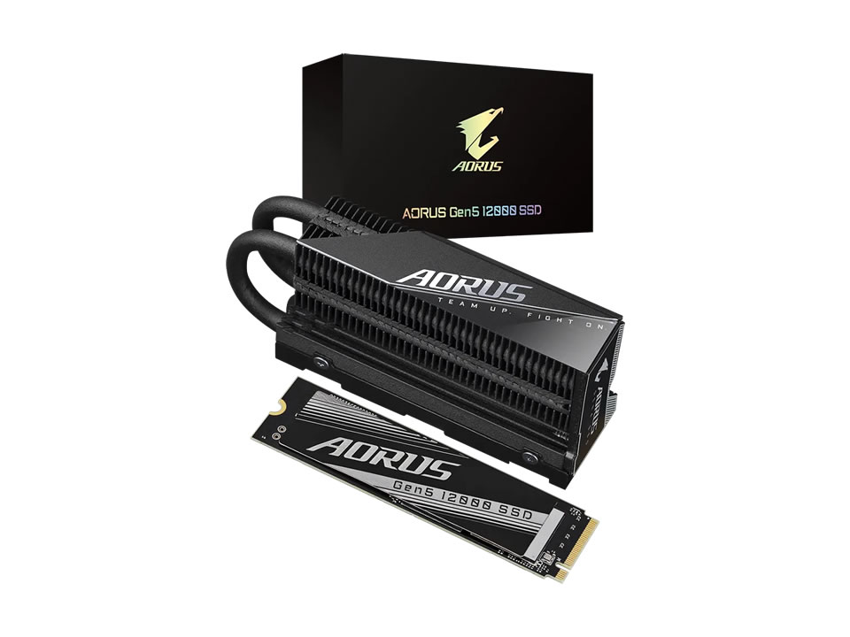 SSD GIGABYTE AORUS Gen5 12000 2TB [AG512K2TB G10] M.2 2280 NVMe PCIe x4 Gen5