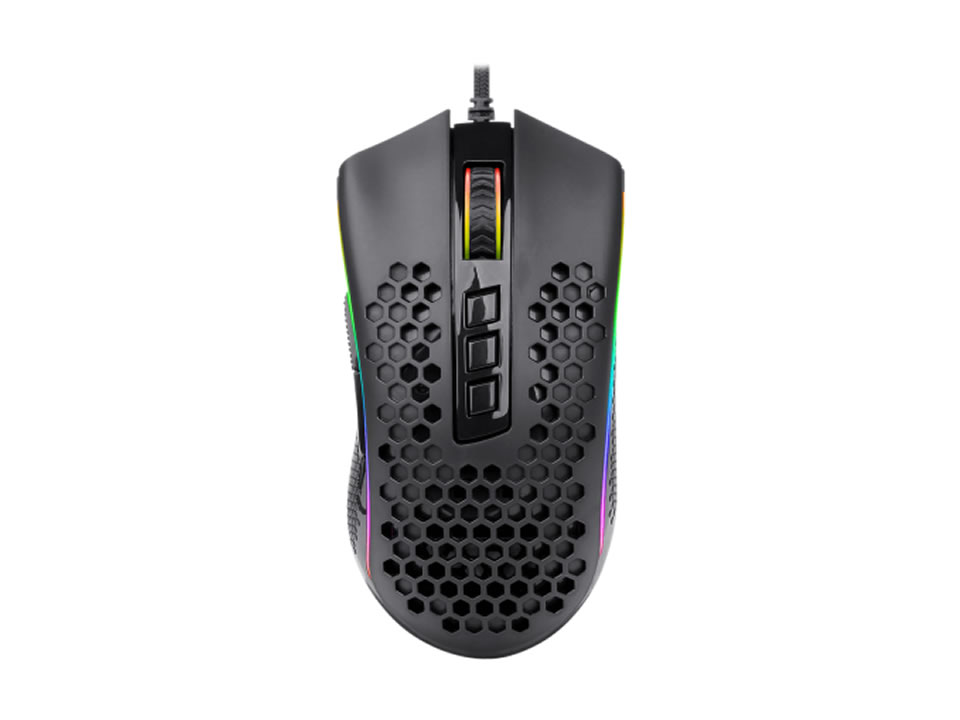 Mouse Gamer USB Óptico REDRAGON Storm RGB [M808-RGB] (12400 DPI) Preto