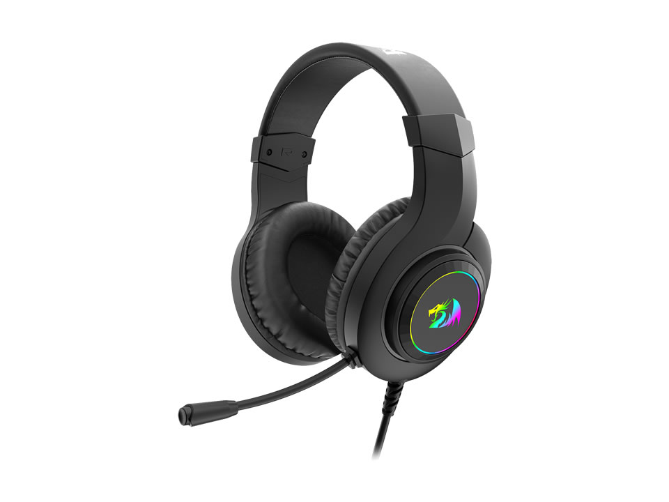 Headset Gamer USB REDRAGON Hylas [H371-RGB] Preto (Plug USB)