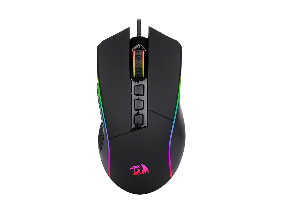 Mouse Gamer USB Óptico REDRAGON Plank [M812-RGB] (16000 DPI) Preto