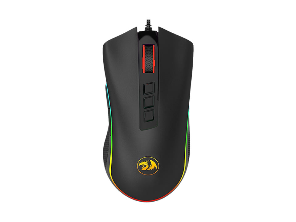 Mouse Gamer USB Óptico REDRAGON Cobra [M711] (12400 DPI) Preto