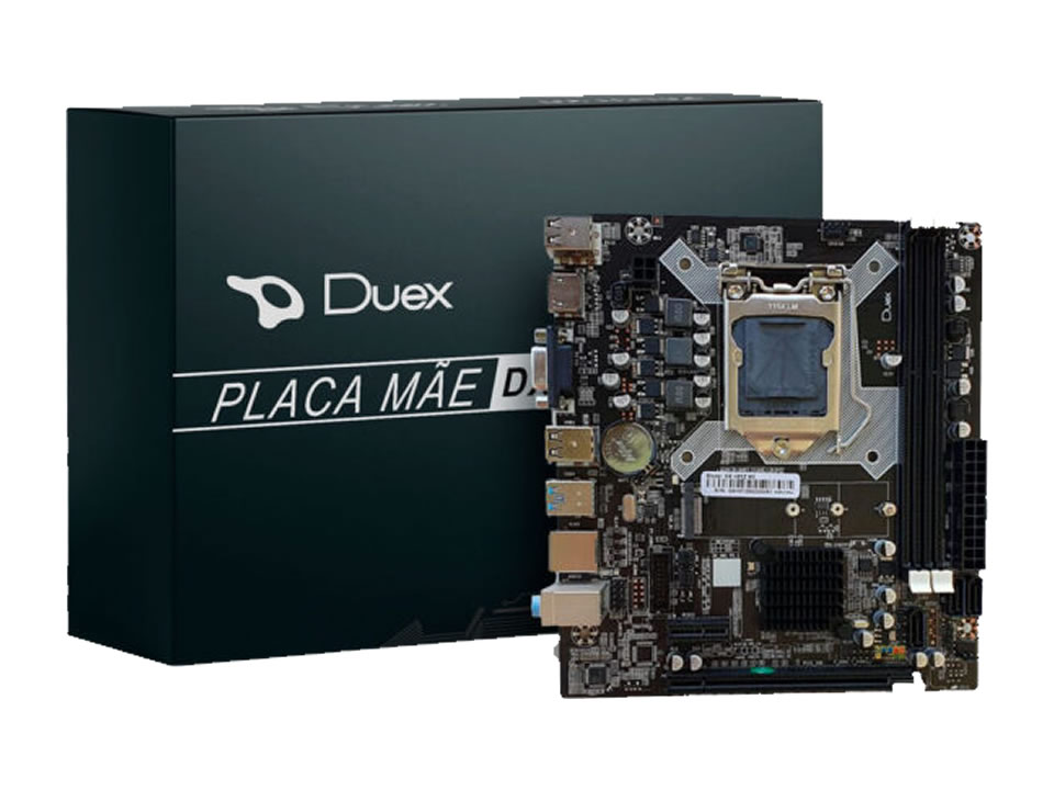 MB DUEX DX H81ZG M2 p/ Intel 4ª/5ª Geração (LGA1150) 2xDDR3/1xPCI-e/3xSATA/1xM.2