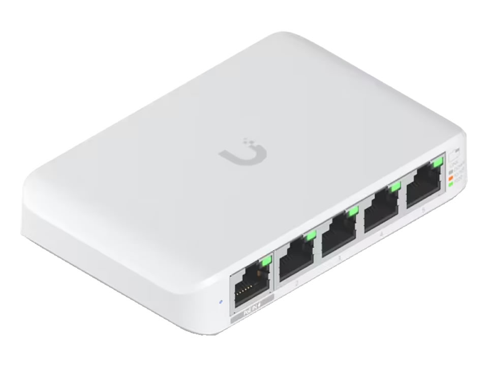 Switch 05 portas 10/100/1000 Mbps UBIQUITI Flex Mini [USW-Flex-Mini]