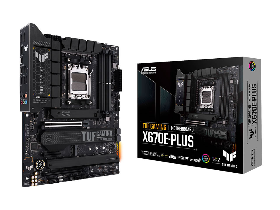 MB ASUS TUF GAMING X670E-PLUS p/ AMD AM5 4xDDR5/2xPCI-e/4xSATA/4xM.2