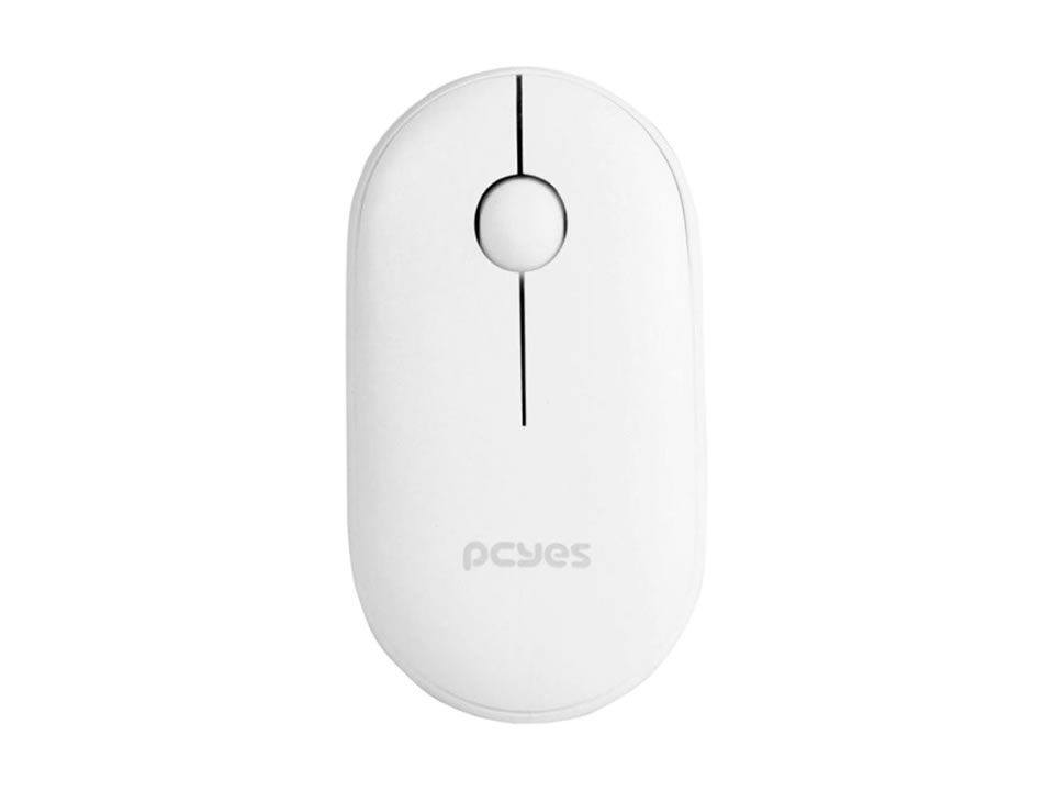 Mouse USB Sem fio PCYES College White (1600 DPI) Branco